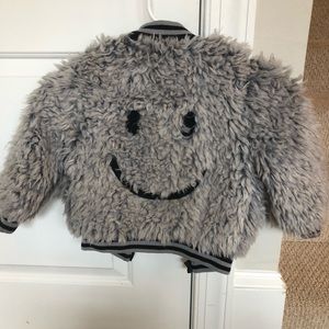 EUC American Widgeon Faux fur bomber